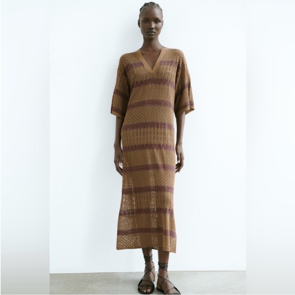 knit kaftan dress